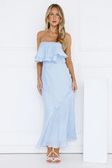 Midnight In Paris Strapless Maxi Dress