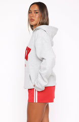 Give It Away Oversized Hoodie Dark Grey Marle