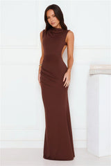 Investment Piece Maxi Dress Brown