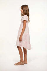 Girls Muriella Cotton Toile Print Dress