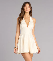 Effortlessly Lovely Jacquard Skater Dress