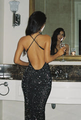 Ciaran Maxi Dress Black Sparkle