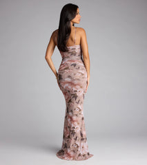 Yvette Floral Mermaid Formal Dress
