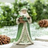 Shades of Green Garden Statue, Resin Statue, Santa, 12"H