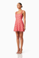 Heartthrob Mini Dress In Red