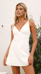 Halina Mini Dress - White