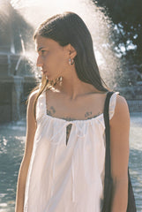 the bow dress - white