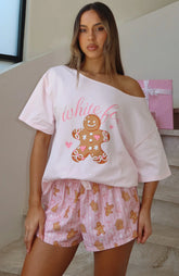 Sweetheart Pyjama Short Gingerbread Twist