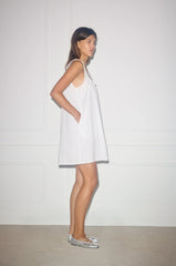 the bow dress - white
