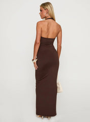 Spicy Maxi Dress Chocolate