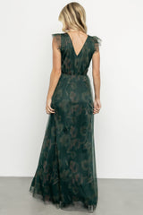 Adelyn Maxi Dress | Green Floral