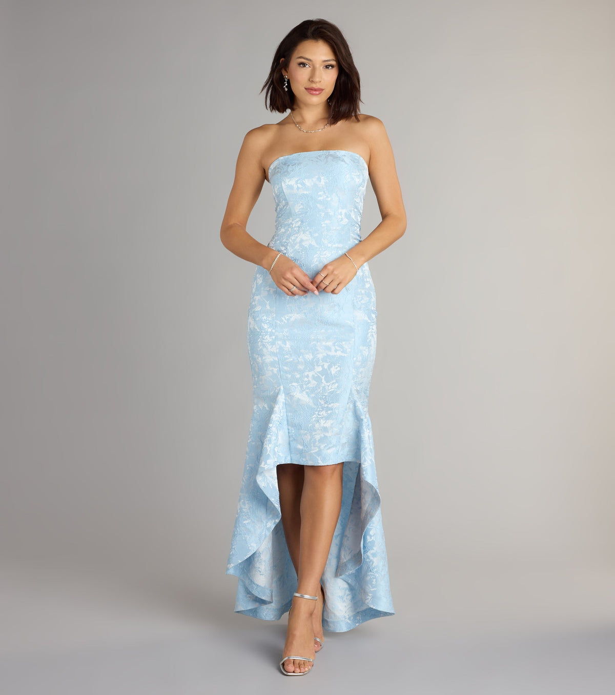 Luna Floral High Low Mermaid Formal Dress