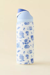 Owala UO Exclusive Delft Cat Print FreeSip 32 oz Water Bottle