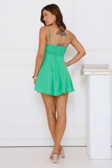 Earth Essence Mini Dress Green