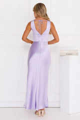 Crystal Luxe Satin Maxi Dress