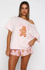 Sweetheart Pyjama Short Gingerbread Twist