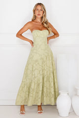 My Best Strapless Maxi Dress