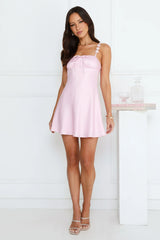 Regal Enchantment Satin Mini Dress