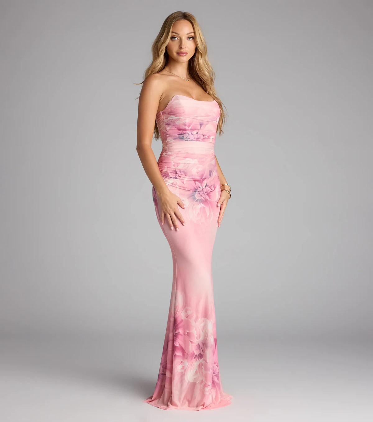 Trina Floral Mermaid Formal Dress