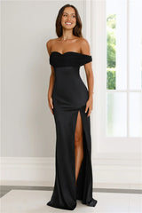 Couture Enchantment Off Shoulder Maxi Dress