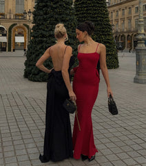 Gwendolyn Glitter Knit Bow-Back Mermaid Dress