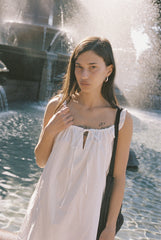 the bow dress - white