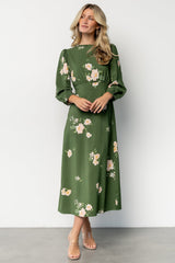 Karalie Maxi Dress | Green Floral
