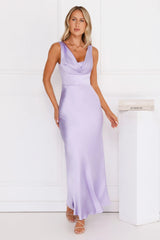 Crystal Luxe Satin Maxi Dress