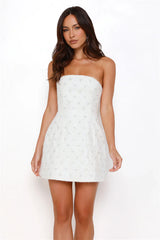 Palace Promenade Strapless Mini Dress White