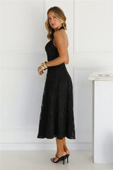 Disco Daze Halter Midi Dress