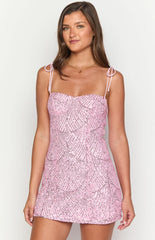 Penny Lane Pink Sequin Mini Dress