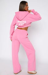 Offstage Wide Leg Sweatpants Bubblegum