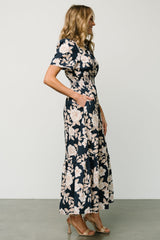 Vera Maxi Dress | Navy Floral