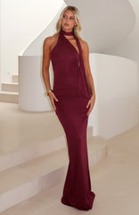 Sugar High Maxi Dress Burgundy